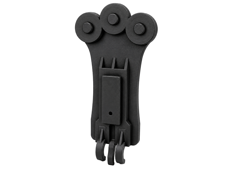 Close up of Triple Head Magnetic Base with center Release Lever