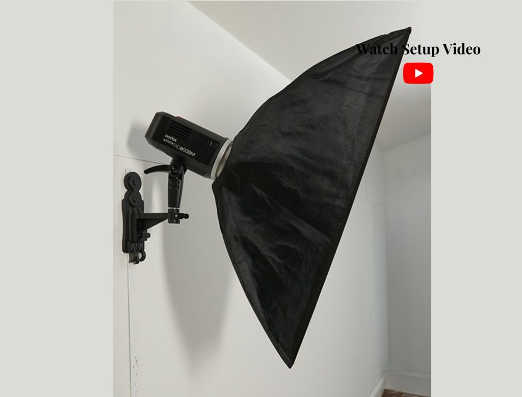 Kicker or edge lighting mounted to metal wall strip